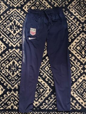 Nike Mens Navy Blue USA Soccer Joggers